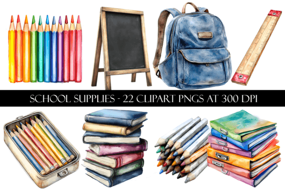 Download School Supply Clipart - School supply Collection
