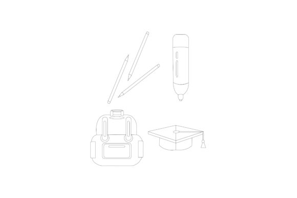 Download School Supply Illustration Set - School supply Collection