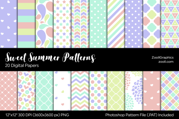 Download Sweet Summer Digital Papers - Summer digital papers Collection