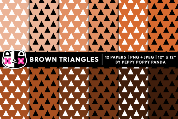 Download Seamless Brown Triangle Geometric Paper - Premium Resources