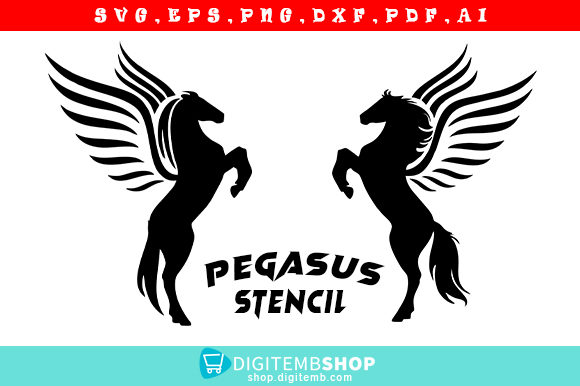 Download Pegasus Stencil Art&nbsp; - Pegasus Collection