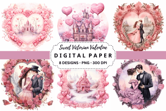 Download Sweet Victorian Valentine Background - Valentine background Collection