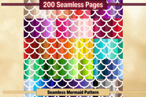 Download Seamless Mermaid Pattern Papers Pack - Mermaid pattern papers Collection