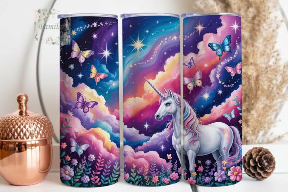 Download Magical Unicorn Butterfly 20oz Tumbler W - Premium Bundle
