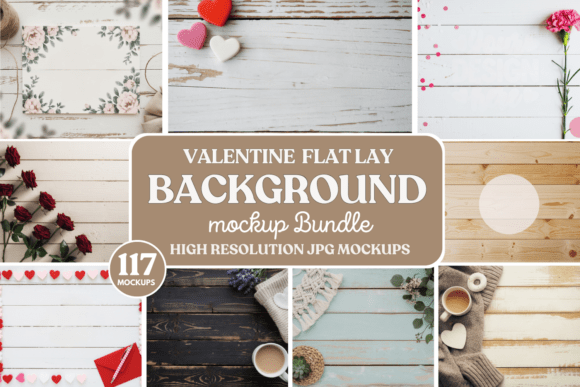 Download Valentine Background Flat Lay Mockups - Valentine background Collection