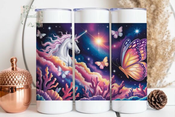 Download Mystical Unicorn Butterfly 20oz Tumbler - Premium Resources